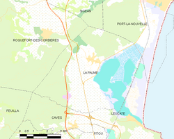 Map commune FR insee code 11188
